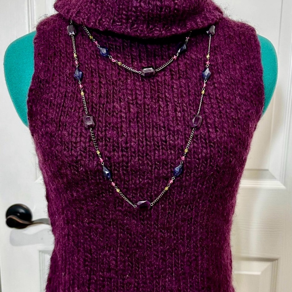 NY&CO Sleeveless Cowl Neck Sleeveless Sweater, SMALL